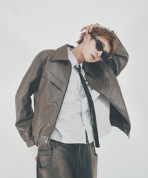 chikashitu+ xu 完売品 レザージャケット - メルカリ