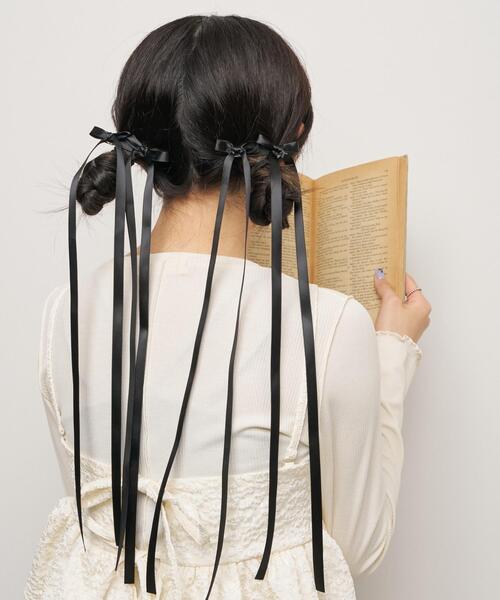 fetico 24aw ロングリボン ヘアクリップ fetico 24aw ロングリボン
