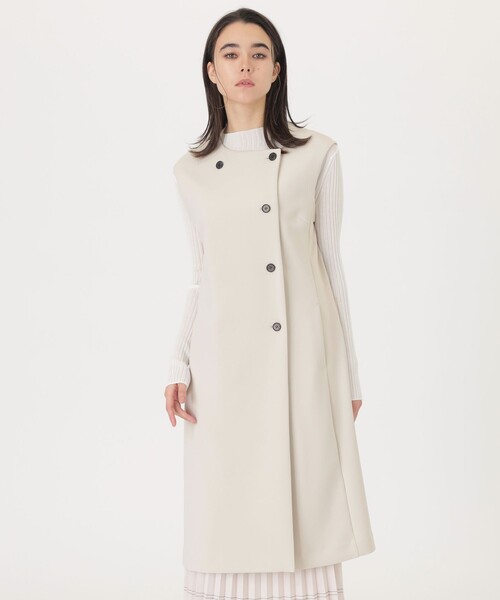 ベスト ジレ 「着回し抜群」ロングジレ レディース