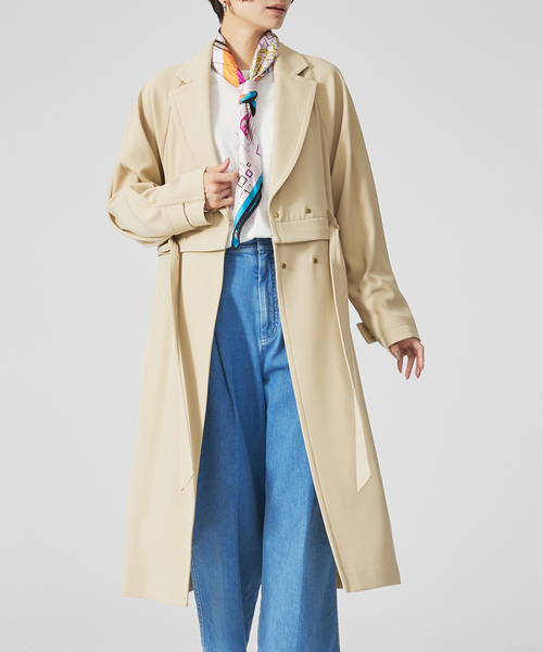 クゥです　ルーニィ　カリテのコート2点 qualite（カリテ） トレンチコート コート ドレープツイル2WAYコート