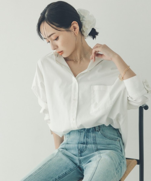 anuans新品⭐️洗える❗️定番大人気スタンダードシャツ綿コットンブラウス anuans新品⭐️洗える❗️定番大人気スタンダードシャツ綿