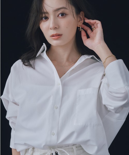 anuans スタンダードシャツ　ホワイト アニュアンス anuans スタンダードシャツ （WHITE） -ファッション通販