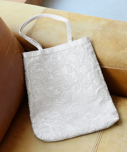 PourVous（プールヴー） トートバッグ ケミカルレースサブバッグ 結婚