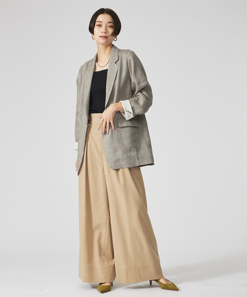 qualite パンツ グルカタックワイドパンツ レディース