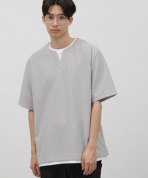 tシャツ リップルキーネックレイヤーT/108808 メンズ｜ZOZOTOWN Yahoo!店