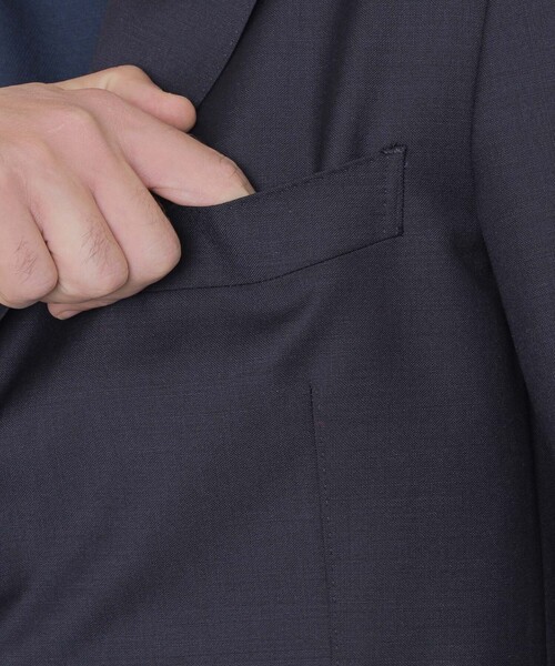 ジャケット テーラードジャケット 「LEON掲載」「DORMEUIL/ドーメル」「SUPER LITE TONIK」シングルボタンブレザー メンズの画像