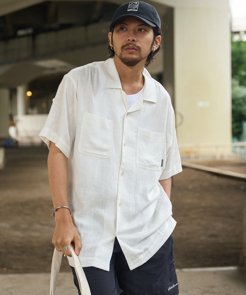 【Eddie Bauer】半袖 オープンカラーシャツ コットンリネン Eddie Bauer】半袖 オープンカラーシャツ コットンリネン - メルカリ