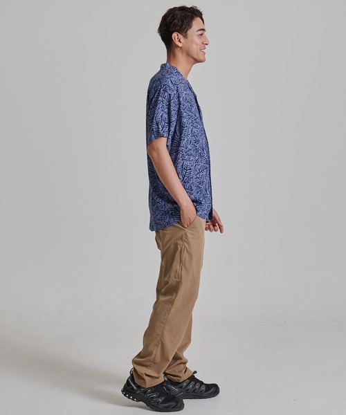 Eddie Bauer（エディーバウアー） シャツ リネン混 半袖 キャンプ