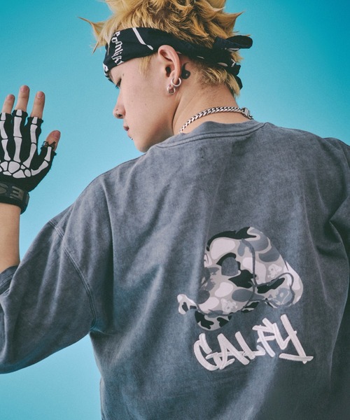 GALFY tシャツ GALFY-ガルフィーカモボックスロゴ Tee メンズ