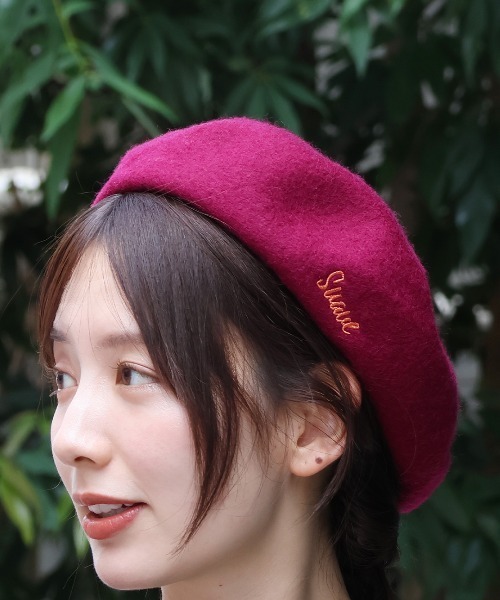 チチカカ（TITICACA） 帽子 ベレー帽 ラメ刺繍ベレー レディース