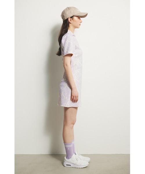 美品　リエンダゴルフ　ワンピース　総ロゴ RIENDA GOLF ワンピース 「RIENDA GOLF」ロゴスキッパー