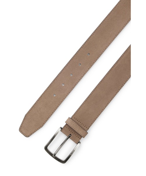 BOSS（HUGO BOSS） ベルト BOSSロゴバックル スエードベルト メンズ