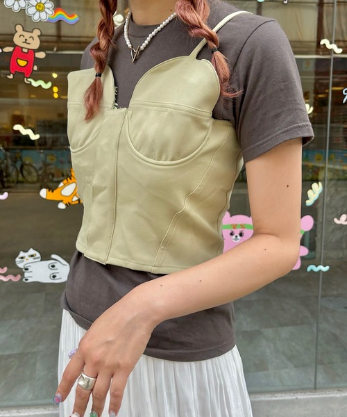 SANSeLF ベスト ジレ Se ボンディングビスチェ「SANSeLF SANSeLF ベスト ジレ Se ボンディングビスチェ「SANSeLF