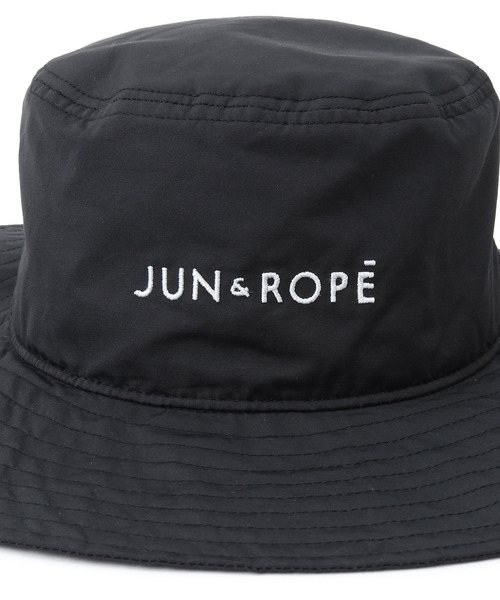 ゼニス新作モデル JUN&ROPE' 帽子 「撥水」ロゴ入りツバ広ハット ハット その他