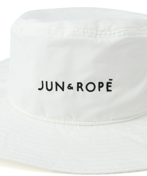 WEB限定お買い得商品の新着アイテム JUN&ROPE' 帽子 ハット 「撥水」ロゴ入りツバ広ハット その他