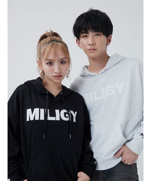 GYDA♡新品未使用タグ付き♡ジップアップスウェットパーカー セール】GYDA LOOSEスウェットZIP UPパーカー（パーカー）｜GYDA