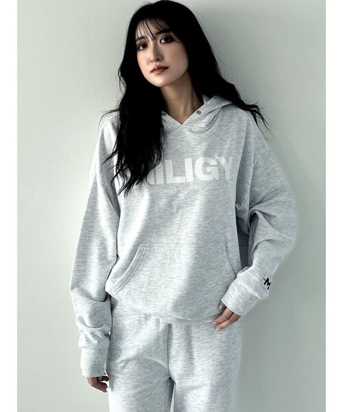 GYDA（ジェイダ） パーカー MILIGY LOOSEスウェットパーカー