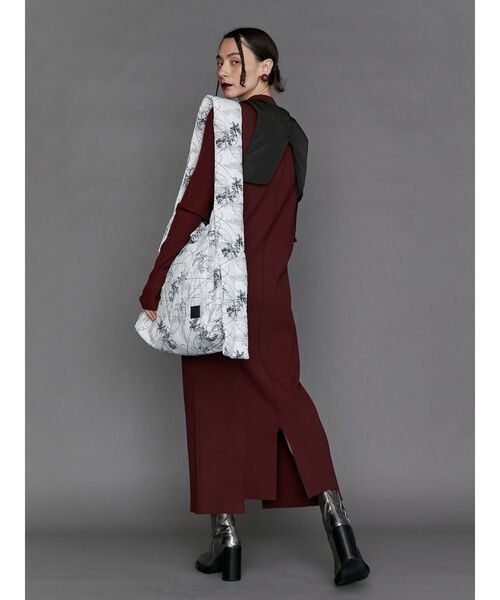 UN3D. ウェーブライン ニットワンピース　MIX UN3D.（アンスリード）の「ウェーブラインミックスニット