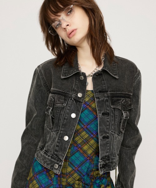 SLY THOMAS ZIP UP DENIM JK-A デニムジャケット SLY | WYATT TAILOR SHAPED DENIM JK-A (デニムジャケット