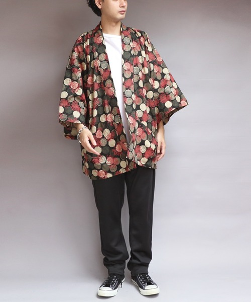 8 浴衣 日本製 菊絣柄法被 メンズ レディース : ZOZOTOWN Yahoo!店