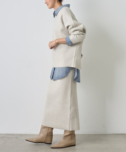 BEARDSLEY ニット ファーニットVネックプルオーバー レディース 