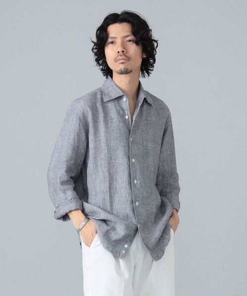 ORIAN シャツ 「別注」ORIAN / リネンコットン ワンピースカラー