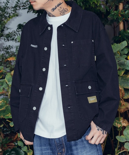 Subciety コート Subciety ミリタリージャケット モッズコート Utility shirt