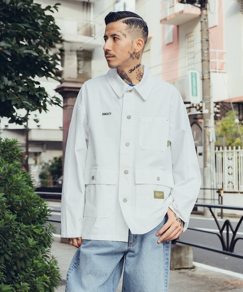 Subciety コート Subciety ミリタリージャケット モッズコート Utility shirt