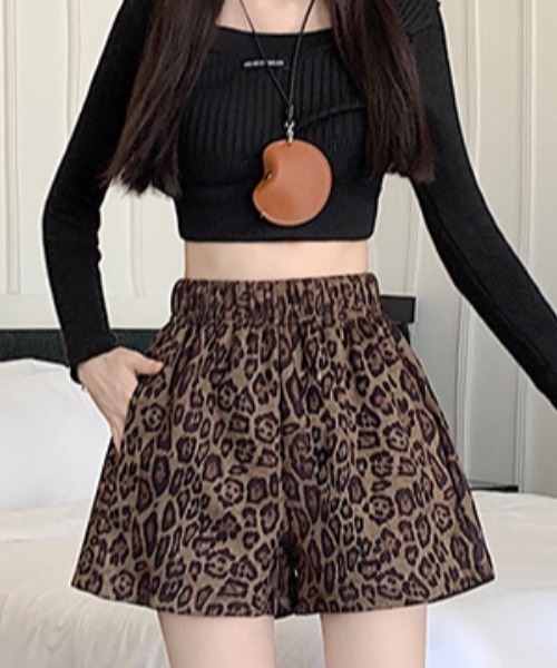 パンツ ヒョウ柄ショートパンツ レディース : ZOZOTOWN Yahoo!店