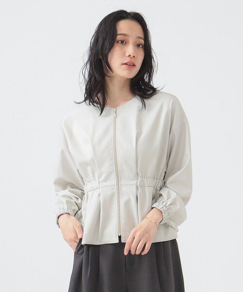 美品　ビーイングバイビームス　ギャザーブルゾン　春アウター B:MING by BEAMS（ビーミングバイビームス）の「B:MING by BEAMS