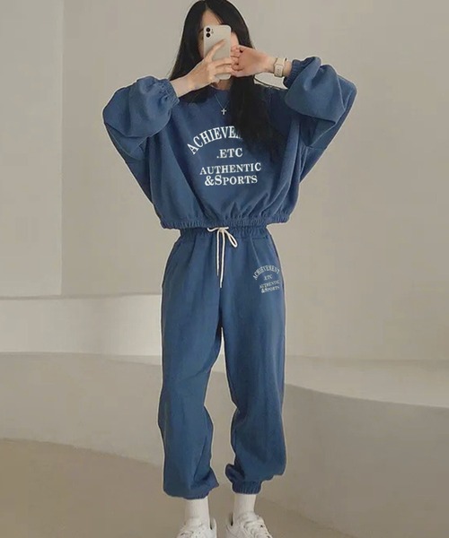 WESTSEA（ウエストシー） パジャマ ルームウェア スウェット 裏毛 英字