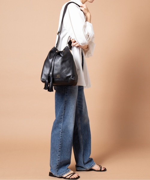 YOUNG&OLSEN 別注SMOOTH LEATHER ブラウン YOUNG&OLSEN The DRYGOODS STORE ショルダーバッグ バッグ