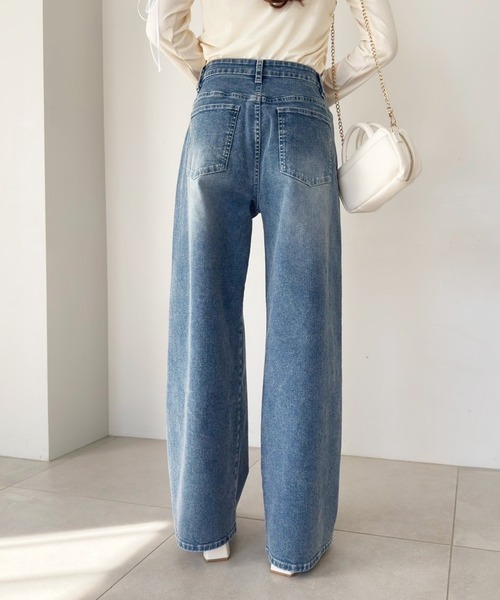 one after another NICE CLAUPバックリボンデニムパンツ セール】バックリボンデニムパンツ（デニムパンツ）｜one after