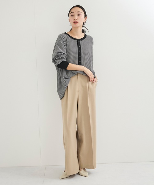 tシャツ 別注「Healthknit/ヘルスニット」2Pレイヤードヘンリープルオーバー レディース Healthknit tシャツ 別注「Healthknit/ヘルスニット」2P