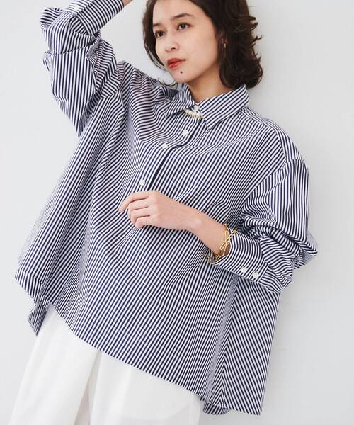UNTITLED タイプライター テントシャツ ブルー 25SS 完売品 体型カバー 