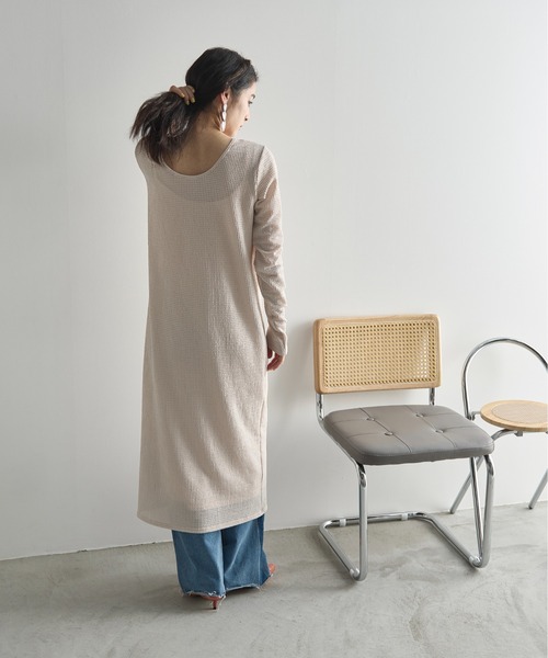 ワンピース YOON*size100 THE Yon ワンピース 2WAYリップルジャガードカットソー
