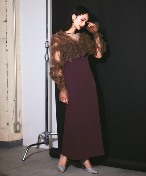 darial ドレス 「darial」2way tule bolelo dress 2点セット