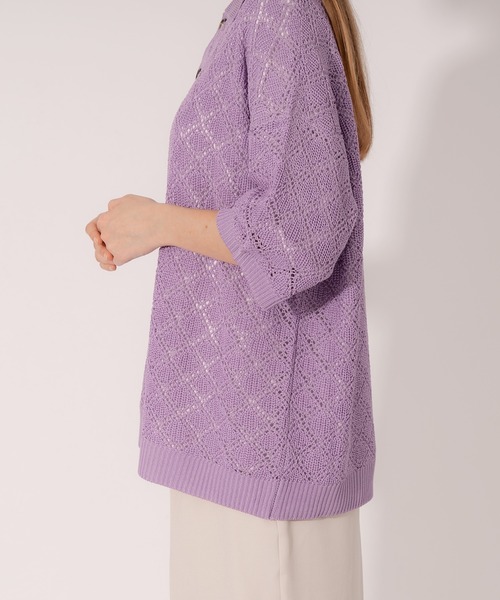 「ONCILY」 半袖ニット LARGE ブルー メンズ