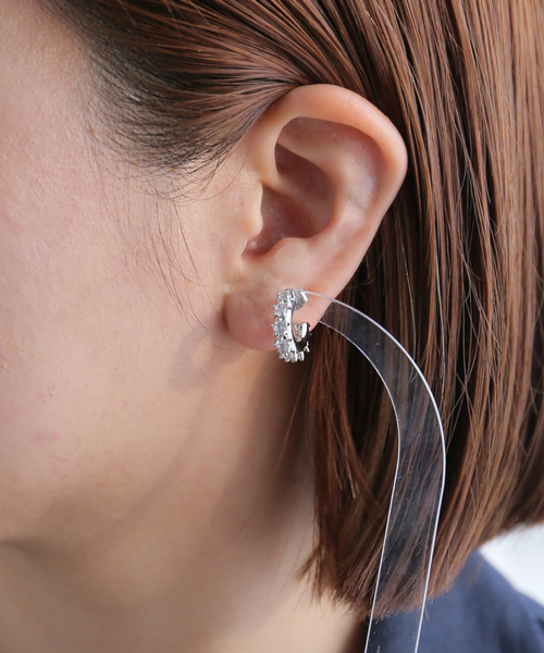 【関税込み】Justine Clenquet シルバー Nina ピアス Justine Clenquet - Nina large earrings