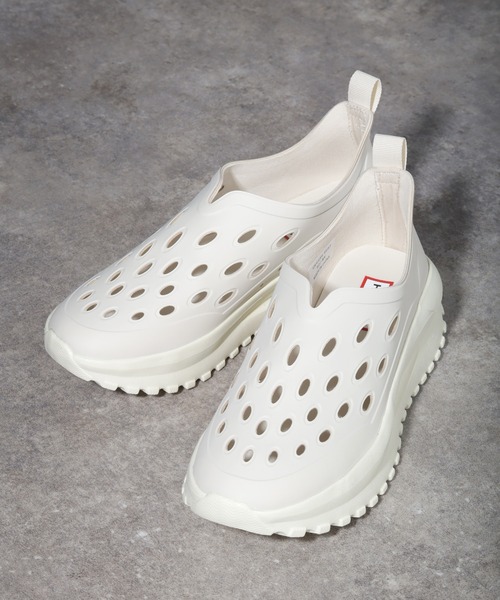 ハンター　トラベルフローホワイト ストラップ付き スニーカー HUNTER（ハンター） シューズ 「HUNTER/ハンター」UNISEX TRAVEL FLOW