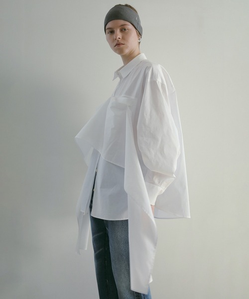 MANOF（マノフ） ブラウス シャツ MULTIWAY SHIRTS レディース