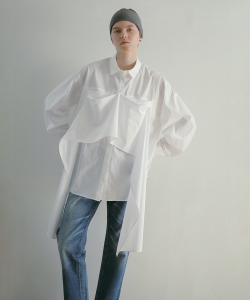 MANOF（マノフ） ブラウス シャツ MULTIWAY SHIRTS レディース