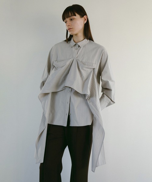 MANOF（マノフ） ブラウス シャツ MULTIWAY SHIRTS レディース