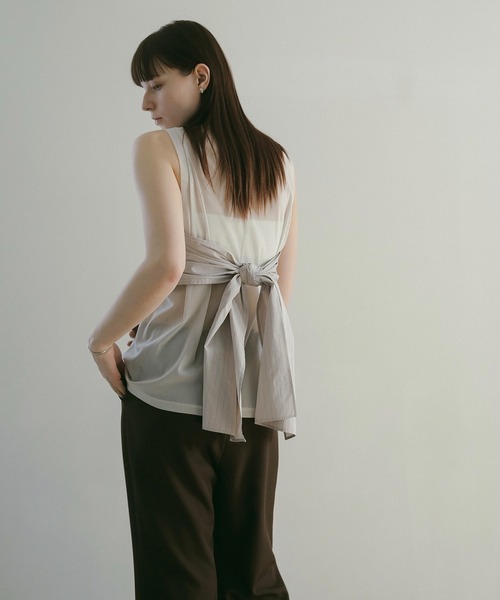 MANOF（マノフ） ブラウス シャツ MULTIWAY SHIRTS レディース