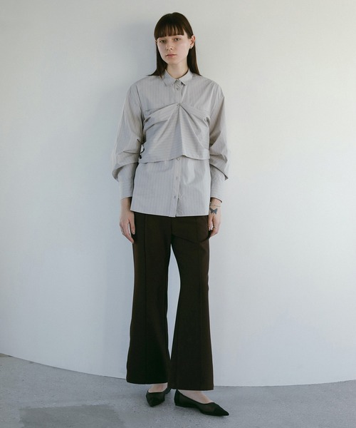 MANOF（マノフ） ブラウス シャツ MULTIWAY SHIRTS レディース