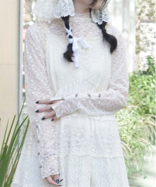 myu：loret（ミュウロレット） tシャツ プチローズレーストップス