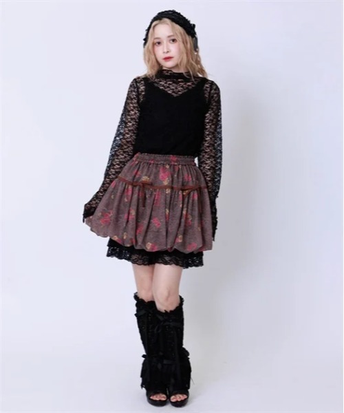 axes femme（アクシーズ ファム） tシャツ プチローズレーストップス