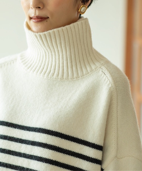 「OPAQUE.CLIP」 タートルネックニット 02 グレー レディース_画像6