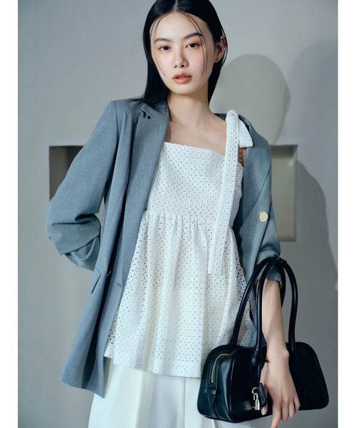 FRAY I.D ショルダーリボンペプラムトップス FRAY I.D｜ショルダーリボンペプラムブラウス | Rakuten Fashion