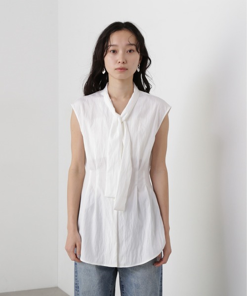 ◻️イワタ◻️しとね◻️通販生活◻️ N.Natural Beauty Basic ブラウス シャツ ウエストタック